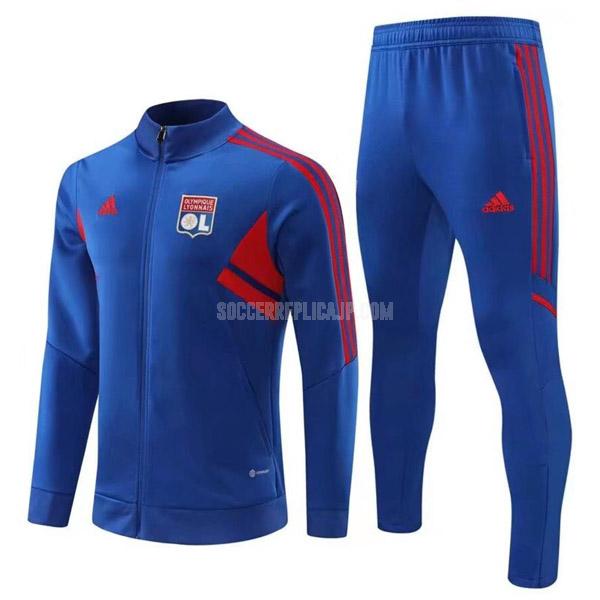 2022-23 adidas オリンピック リヨン 22830a 青い ジャケット