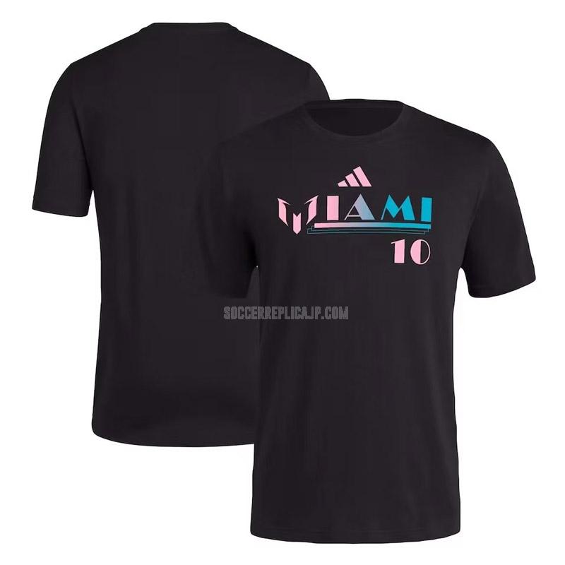 2023 adidas インテル マイアミ 2371a2 ブラック T-Shirt